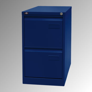 Bisley Light Hängeregistraturschrank - 2 Schubladen - einbahnig - Farbe blau