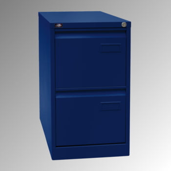 Bisley Light Hängeregistraturschrank - 2 Schubladen - einbahnig - Farbe blau