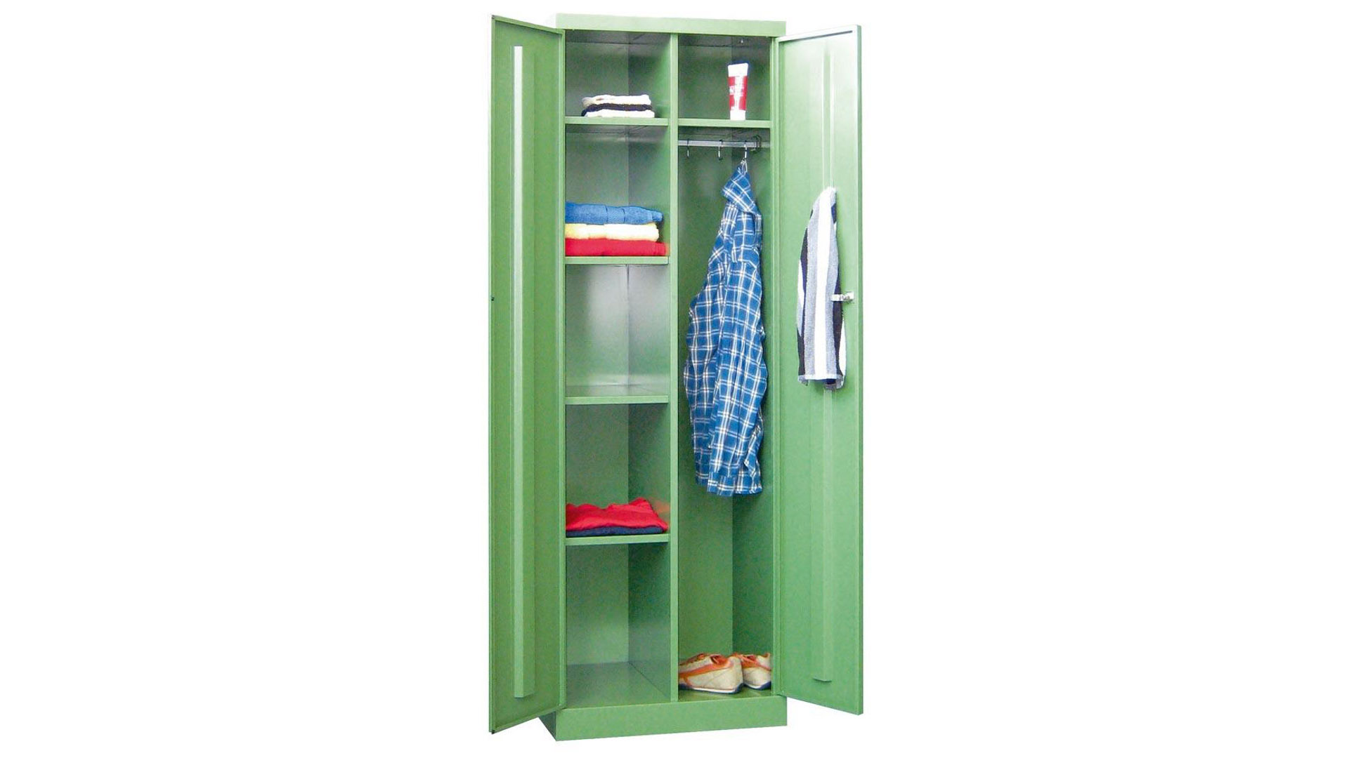 Kleiderschrank mit Sockel - Spind