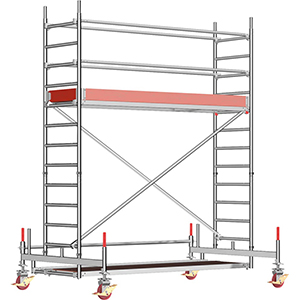 Fahrgerüste Uni-Standard nach DIN EN 1004: 2005-03 mit Sicherheitsaufbau P2 Plattformhöhe 2,20 mtr