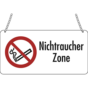 Verbotsschild, Nichtraucher Zone