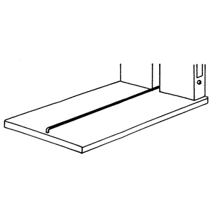 Trennsteg, Breite 960 mm, Tiefe 600 mm