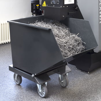 Muldenkippbehälter mit Staplertaschen - 800 l - 800 kg - anthrazitgrau