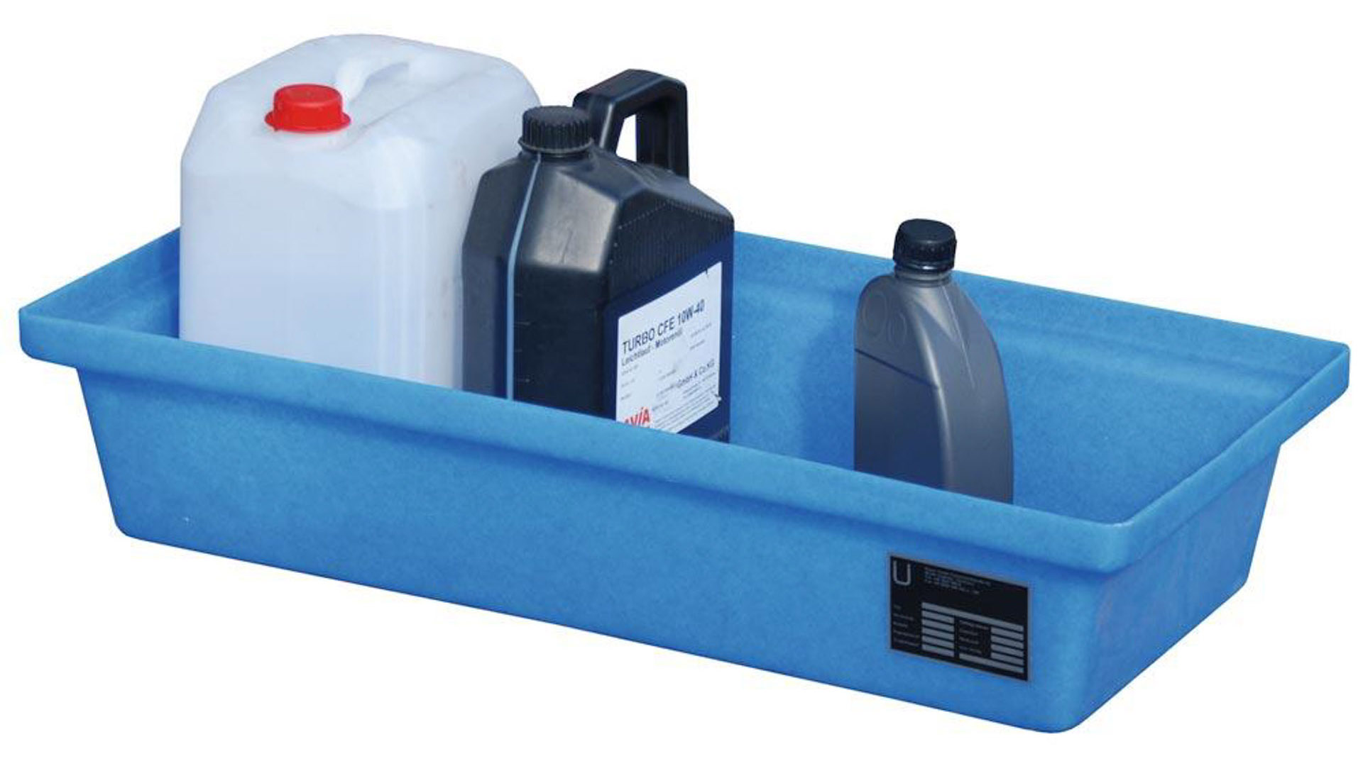 Polyethylen-Kleingebindewanne (PE) für Paletten - 800 x 400 mm - 30 l Volumen