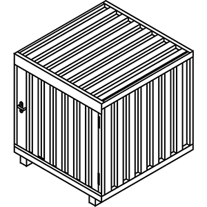 SafeMaster verzinkt, für VbF-Klasse AI, AII, AIII und B, für 4x200 l Fässer, Auffangvolumen 209 l, BxTxH 1420x1490x1610 mm