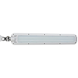 LED-Leuchte CRAFT, Klemmfuß, Leuchtenkopf 80x450 mm, Höhe 470 mm, 90 LEDs, 14 W, dimmbar, weiß