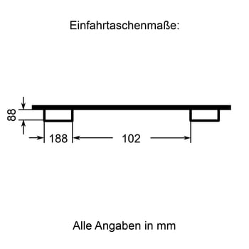 Kranarm für Gabelstapler - max. Traglast 3.000 kg - enzianblau