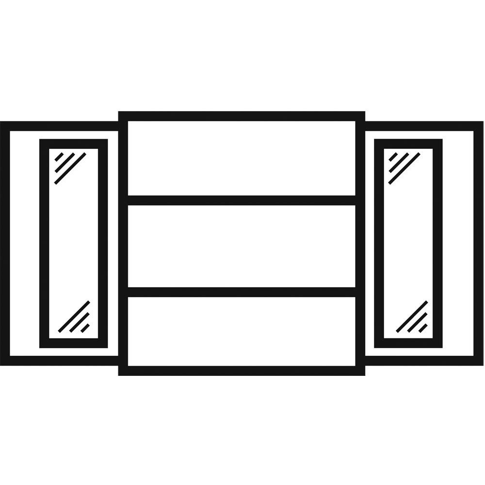 Flügeltürenschrank mit Sichtfenster, leer, BxTxH 950x420x1016 mm, 2 Böden, RAL 7035/7035